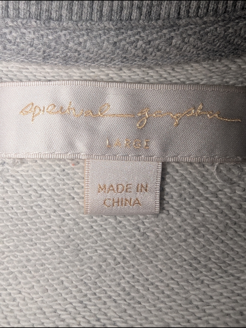 Spiritual Gangster Light Gray 'Happiness Is The Way' Short-Sleeve Sweatshirt - Picture 4 of 4